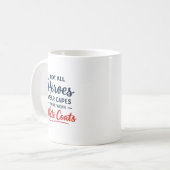 Mug Manteau blanc de héros de docteur personnalisé (Devant gauche)