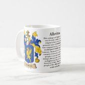 Mug Manteau de famille d'Albritton des bras (Devant gauche)