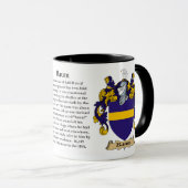 Mug Manteau de famille de Baum des bras (Devant droit)