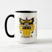 Mug Manteau de famille de bonnet de fourrure des bras (Gauche)