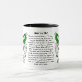 Mug Manteau de famille de Burnette des bras (Centre)