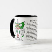 Mug Manteau de famille de Burnette des bras (Devant gauche)
