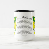 Mug Manteau de famille de Cleary des bras (Centre)