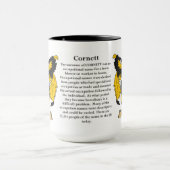 Mug Manteau de famille de Cornett des bras (Centre)