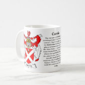 Mug Manteau de famille de Currie des bras (Devant gauche)