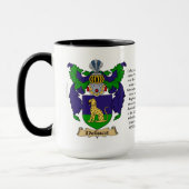 Mug Manteau de famille de Deluca des bras (Gauche)