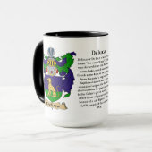 Mug Manteau de famille de Deluca des bras (Devant gauche)