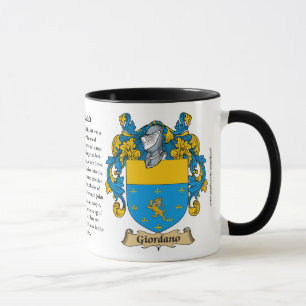 Mug Manteau de famille de Giordano des bras