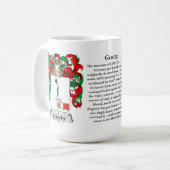 Mug Manteau de famille de Goetz des bras (Devant gauche)