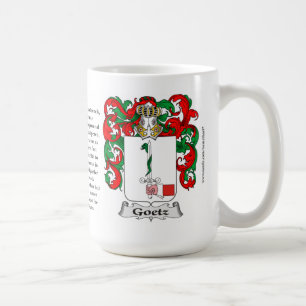 Mug Manteau de famille de Goetz des bras