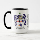 Mug Manteau de famille de Hogue des bras (Gauche)