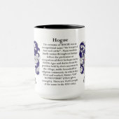 Mug Manteau de famille de Hogue des bras (Centre)