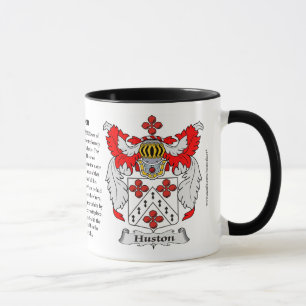Mug Manteau de famille de Huston des bras