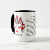 Mug Manteau de famille de joue des bras (Devant gauche)