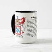 Mug Manteau de famille de Kellogg des bras (Devant gauche)