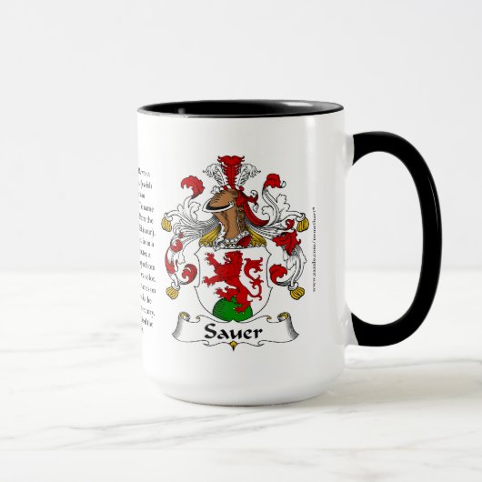 Mug Manteau de famille de la Sûre des bras (Droite)