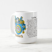 Mug Manteau de famille de Luther des bras (Devant gauche)