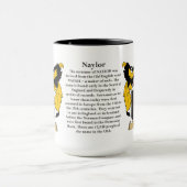Mug Manteau de famille de Naylor des bras (Centre)