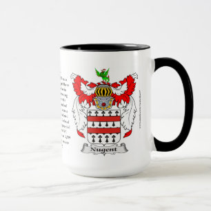 Mug Manteau de famille de Nugent des bras