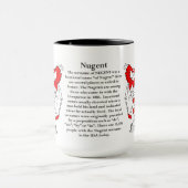 Mug Manteau de famille de Nugent des bras (Centre)