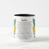 Mug Manteau de famille de Rader des bras (Centre)