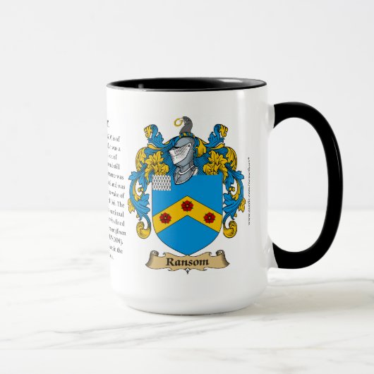 Mug Manteau de famille de rançon des bras (Droite)