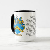 Mug Manteau de famille de rançon des bras (Devant gauche)