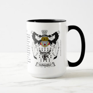 Mug Manteau de famille de Schaeffer des bras