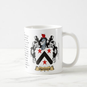 Mug Manteau de famille de Sherwood des bras (crête)