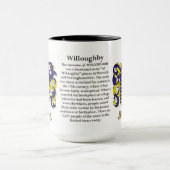 Mug Manteau de famille de Willoughby des bras (Centre)