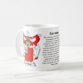 Mug Manteau de famille d'Eastman des bras (Devant gauche)