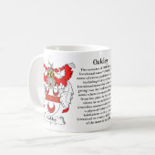 Mug Manteau de famille d'Oakley des bras (Devant gauche)