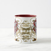 Mug Manteau de Fox des bras (2-sided) (Centre)