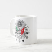 Mug Manteau de gamme de gris d'empire de tabouret des (Devant gauche)
