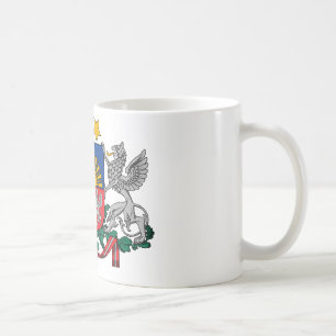 Mug Manteau de la Lettonie des bras