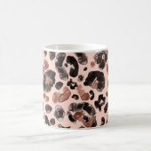 Mug Manteau de léopard, peau d'animal sans couture mot (Centre)