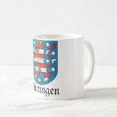 Mug Manteau de Thüringen Wappen des bras (Devant droit)