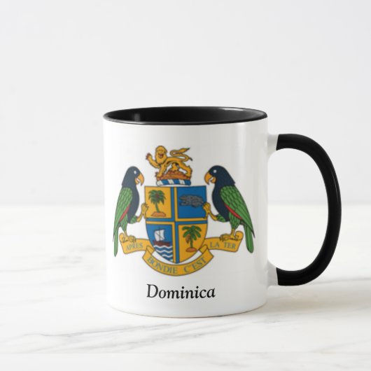 Mug Manteau des bras de la Dominique (Droite)