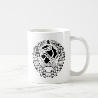 Mug Manteau d'Union Soviétique des bras noir et blanc