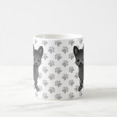 Mug Manteau noir lisse Chihuahua Cartoon Chig & Pâtes (Centre)