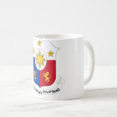 Mug Manteau officiel de Philippines de symbole (Devant droit)