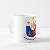 Mug Manteau officiel de Philippines de symbole (Devant gauche)