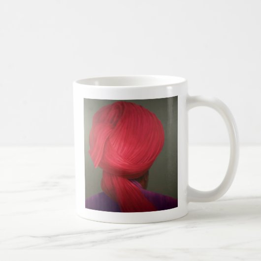 Mug Manteau rouge de pourpre de turban (Droite)