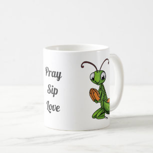 Mug Mantis de prière de dessin animé Personnalisé