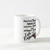 Mug Mantra des pensées positives (Devant droit)