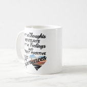 Mug Mantra des pensées positives (Devant gauche)