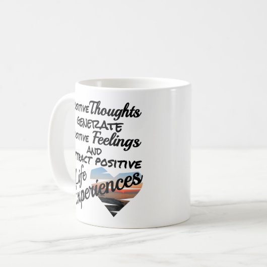 Mug Mantra des pensées positives (Devant gauche)