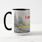 Mug Mantra transformationnel Je suis reconnaissant pou (Gauche)
