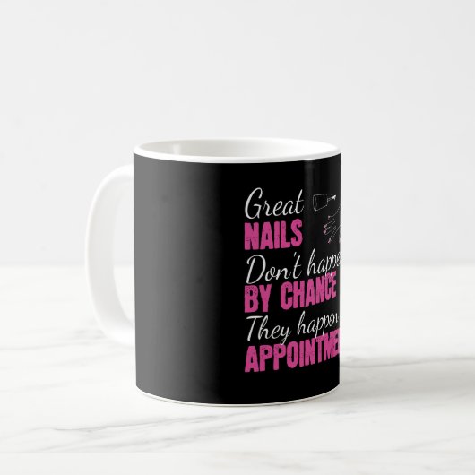 Mug Manucure à ongles (Devant gauche)