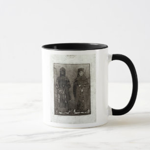 Mug Manuel I Comnenus et impératrice Maria d'Antioch